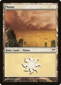 2x Plains (#289) - Foil Champions of Kamigawa HP MTG - Image 1