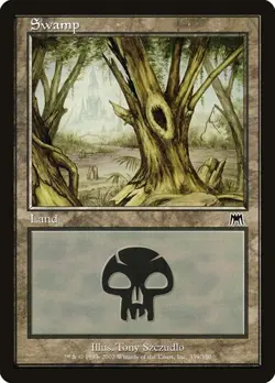 Swamp (#339) - Foil Onslaught HP MTG - Image 1