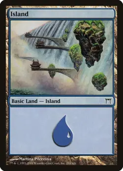 Island (#294) - Foil Champions of Kamigawa HP MTG - Image 1
