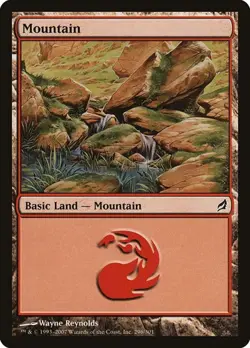 Mountain (#296) - Foil Lorwyn HP MTG - Image 1