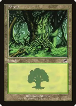 Forest (#348) - Foil Onslaught HP MTG - Image 1