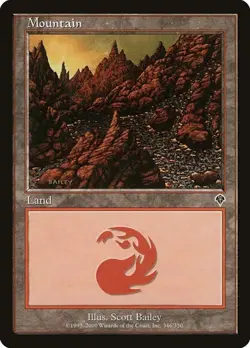 Mountain (#346) - Foil Invasion HP MTG - Image 1