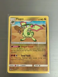 ⭐2018 Dragon Majesty Pokemon Flygon #39/70 Card Rare Mint Condition - Image 1