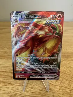 Blaziken Vmax 021/198 Chilling Reign LP Full Art Ultra Rare Pokemon Card Holo - Image 1