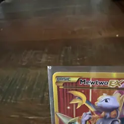 Pokemon Mewtwo EX TCG Full Art Holo Rare Card Breakthrough-Secret 164/162 - Image 2