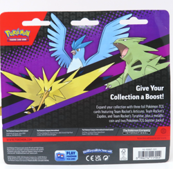 Pokemon TCG 2 Pack Blister Zapdos Articuno Tyranitar 3 Promo Cards Coin - Image 4