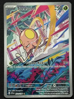 Pokemon Card Toedscool 201/198 Scarlet & Violet Illustration Rare Near Mint NM - Image 1