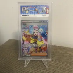 Iono ACE 10 Pokemon Card 269/193 Paldea Evolved Special Illustration Rare - Image 1