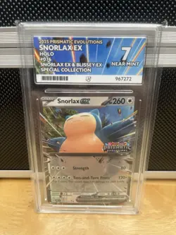 Pokemon TCG Prismatic Evolutions Stamp Snorlax EX Card 076/131 Ace 7 - Image 1