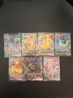 Pokemon Evolving Skies Card Lot 7 VMAX Full Art Holo Glaceon Leafeon - Image 1