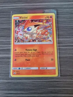 Victini SM225 Black Star Promo Holo Rare Pokemon Card Near Mint [NM] - Image 1