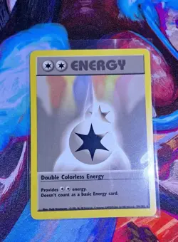 Pokemon TCG Double Colourless Energy Base Set 96/102 LP - Image 1