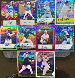 8 AUTOS + 5 ONE OF ONE 2026 Leaf Metal Baseball Lot 10 Cards MLB/Prospects - Image 1