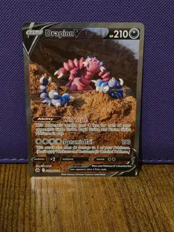 Pokemon TCG Drapion v Card GG49/GG70 Crown Zenith Galarian Gallery - Image 1