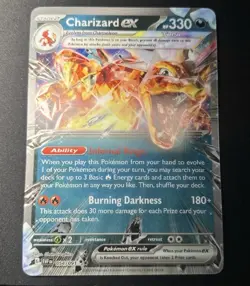 Charizard ex 054/091 - Jumbo Lenticular Exclusive Promo SVP196 - Pokemon TCG NM+ - Image 1