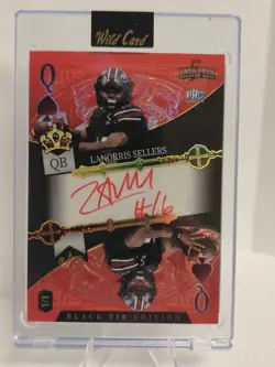 2026 Wild Card Card Draw 5 Stacked Deck LaNorris Sellers 1/1 Auto South... - Image 1
