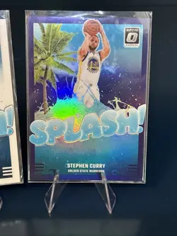 Steph Curry 2 Card SPLASH Lot, Purple Prizm & Base Golden State Warriors - Image 2
