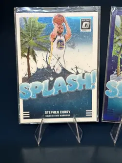 Steph Curry 2 Card SPLASH Lot, Purple Prizm & Base Golden State Warriors - Image 3