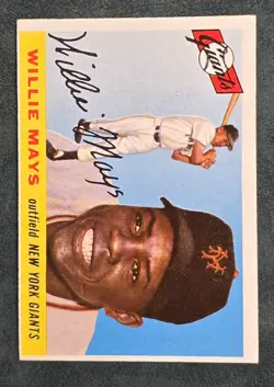 1955 Topps Willie Mays #194 EX Scarce High Number New York Giants HOF - Image 2