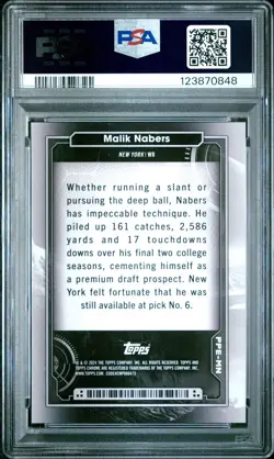 2024 Topps Cosmic Chrome Malik Nabers RC Rookie Planetary Pursuit Eris SSP PSA 9 - Image 2