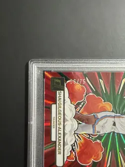 SHAI GILGEOUS-ALEXANDER 2023 Donruss Bomb Squad Red & Green HL #10 /75 (PSA 10) - Image 3