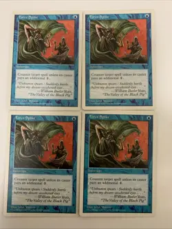 MTG LP Force Spike x 4 5th Fifth Edition Free Shipping In The US With Tracking - Image 1