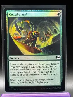 Cowabunga! Teenage Mutant Ninja Turtles Foil Magic The Gathering - Image 1