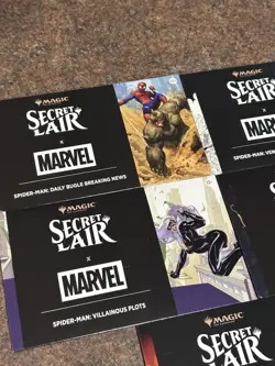 2025 Secret Lair X Marvel Spiderman Edition Non Foil 5 Pack Set Sealed - Image 2