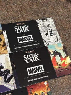 2025 Secret Lair X Marvel Spiderman Edition Non Foil 5 Pack Set Sealed - Image 3
