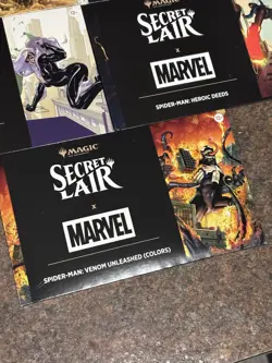 2025 Secret Lair X Marvel Spiderman Edition Non Foil 5 Pack Set Sealed - Image 4