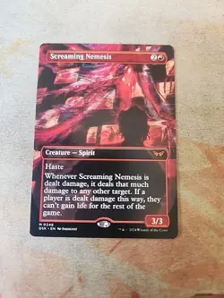 Screaming Nemesis Borderless Duskmourn House Of Horrors MTG LP - Image 1