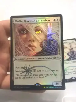 Lot of 4 Thalia, Guardian of Thraben Foil Promo World Magic Cup Qualifiers Nm - Image 2