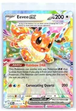 2025 Prismatic Evolutions Eevee EX Holo Double Rare #75/131 - Image 1