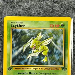 Vintage Pokemon Jungle Scyther 1st Edition 26/64 Rare LP Non-Holo - Image 3