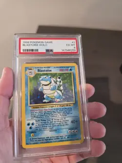 1999 Pokemon TCG Blastoise Holo Rare Card Base Set 2/102 PSA 6 - Image 3