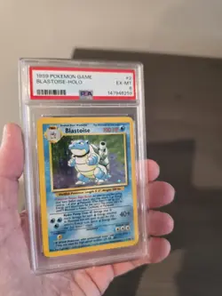 1999 Pokemon TCG Blastoise Holo Rare Card Base Set 2/102 PSA 6 - Image 4