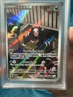 2023 Pokemon OBF EN Houndour Illustration Rare #204/197 MINT 9 - Image 3
