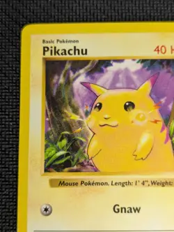 Pokemon TCG Pikachu Base Set Shadowless Yellow Cheeks Card 58/102 LP Free Ship - Image 3