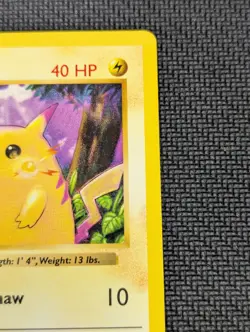 Pokemon TCG Pikachu Base Set Shadowless Yellow Cheeks Card 58/102 LP Free Ship - Image 4