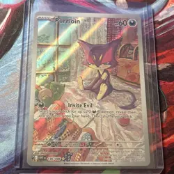 Purrloin 136/086 - Pokemon TCG - White Flare Illustration Rare Holo - Image 1
