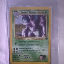 Giovanni's Nidoking Gym Challenge Holo Rare 120 HP Pokemon TCG Card 7/132 - Image 1