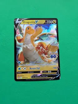 Pokemon TCG Dragonite V SWSH 235 Black Star Promo - Image 1