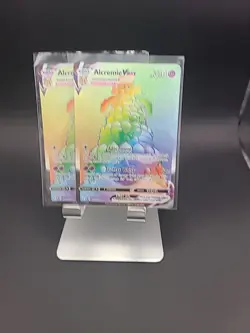 Alcremie VMAX 073/072 Shining Fates Rainbow Secret Rare Holo Pokemon TCG 2021 NM - Image 1