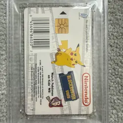1999 Pokemon Nintendo Blockbuster Video Snap Smart Card Jigglypuff PSA 10 - Image 4