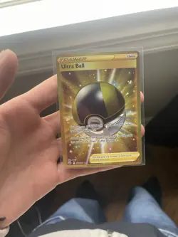 Pokemon TCG Ultra Ball 186/172 SWSH Brilliant Stars Secret Rare Gold NM - Image 1