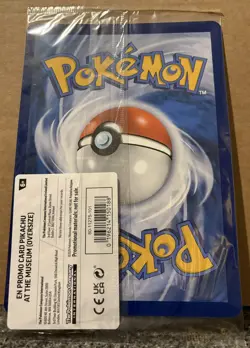 Pokemon TCG: Pikachu At The Museum Jumbo Promo Card new and sealed - Image 3