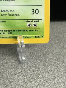 Pokemon Muk Fossil Holo Rare Stage 1 13/62 English 1999 HP70 Card - Image 4