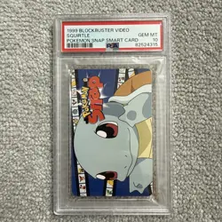 Pokemon Snap Smart Blockbuster Video Squirtle vintage 1999 PSA 10 GEM MINT - Image 1