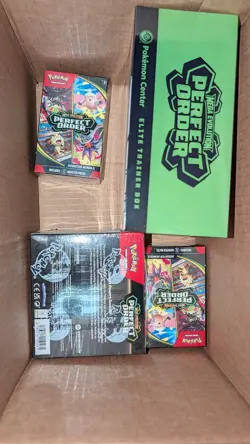 POKEMON SET PERFECT ORDER PKC ETB, BOOSTER BOX, BOOSTER BUNDLE - NEW SEALED - Image 1