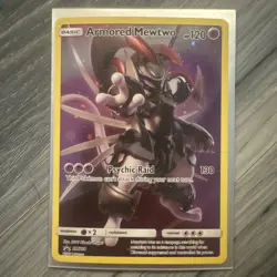 Pokemon TCG Armored Mewtwo Holo Rare Black Star Promo Card SM228 - Image 1